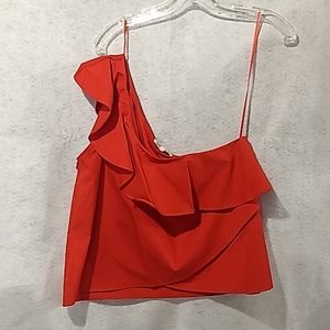 Zara red strap shirt